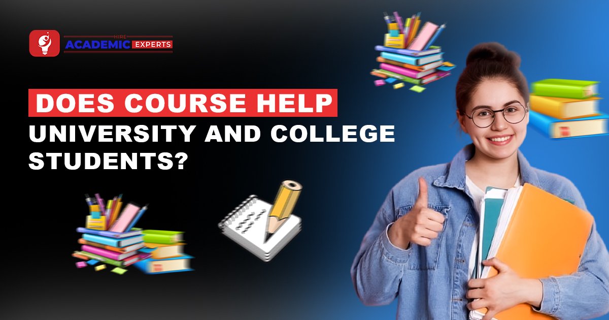What Does Course Help Include for University and College Students?